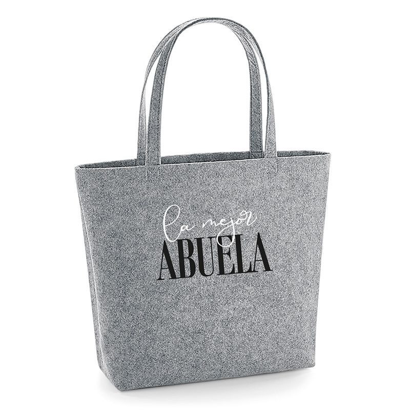 BOLSO SHOPPER FIELTRO "LA MEJOR" + PROFESION O NOMBRE