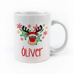 TAZA CERÁMICA PERSONALIZADA  RENO RUDOLF