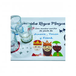 BANDEJA REYES MAGOS O PAPÁ NOEL PERSONALIZADA