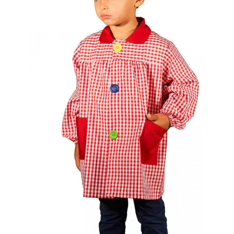 MANDILÓN ESCOLAR CUADROS