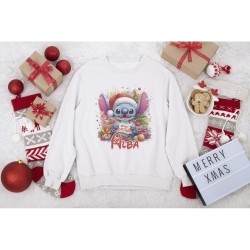SUDADERA STITCH NAVIDAD 5 SIN CAPUCHA