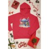 SUDADERA STITCH NAVIDAD 3 CON CAPUCHA