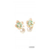 PENDIENTES CON FLORES Y PERLA