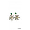 PENDIENTES COLGANTES CON FORMA DE FLOR