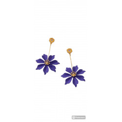 PENDIENTES COLGANTES CON DISEÑO DE FLOR