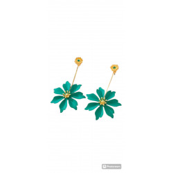 PENDIENTES COLGANTES CON DISEÑO DE FLOR