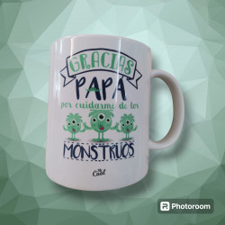 TAZAS CON FRASES " PAPÁ "