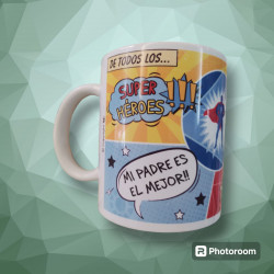 TAZAS CON FRASES " PAPÁ "