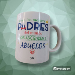 TAZAS CON FRASES " ABUEL@S "