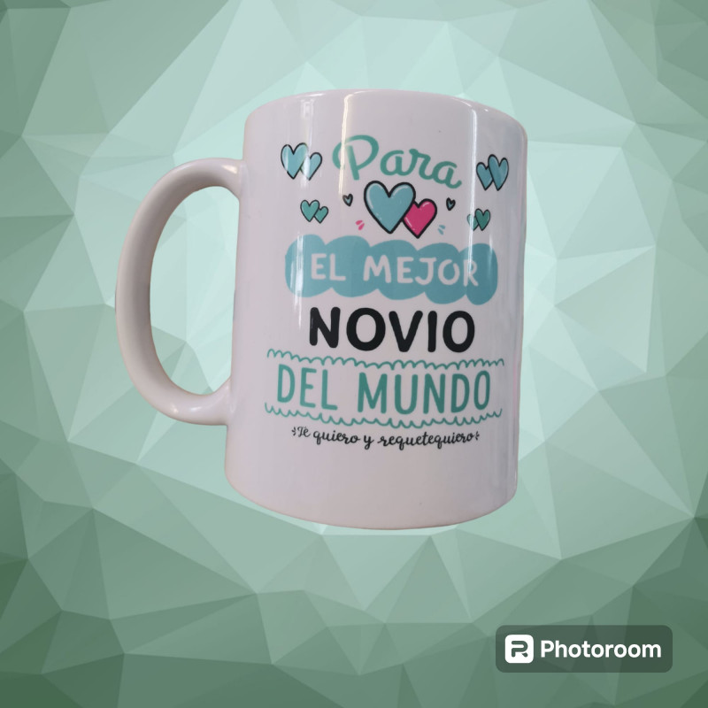 TAZAS CON FRASES " NOVI@S"