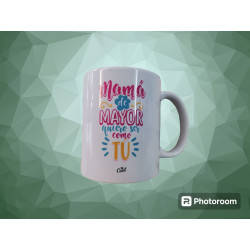 TAZAS CON FRASES "MAMÁ "