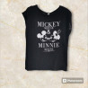 CAMISETA MICKEY Y MINNIE MOUSSE LETRAS