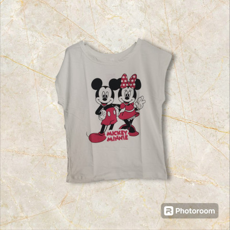 CAMISETA MICKEY Y MINNIE PAREJA LISA