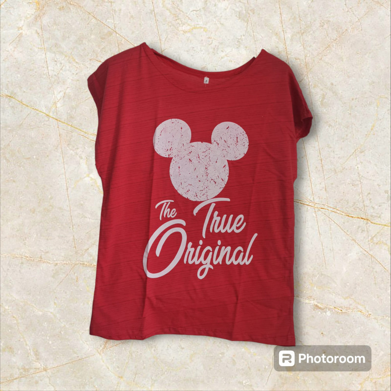 CAMISETA MICKEY THE TRUE ORIGINAL RAYADA