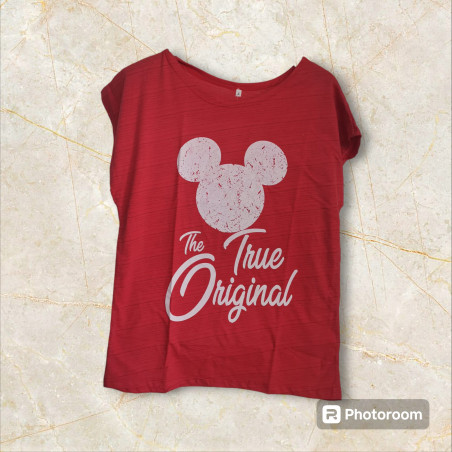 CAMISETA MICKEY THE TRUE ORIGINAL RAYADA