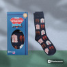 CALCETINES "NADA DE BATMAN , NI DE SUPERMAN MI SUPERHÉROE ERES TÚ PAPÁ "