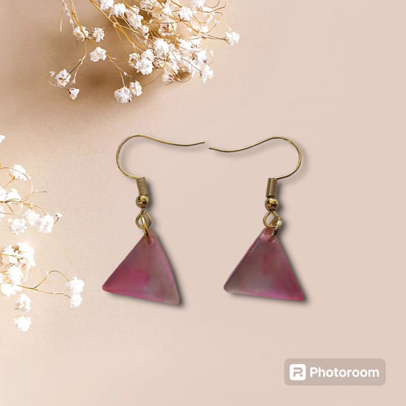 PENDIENTES TRIANGLE MINI COLGANTE