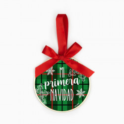 BOLA NAVIDAD MADERA "MI PRIMERA NAVIDAD"