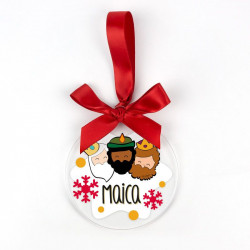 BOLA NAVIDAD METACRILATO PERSONALIZADA