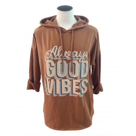 SUDADERA GOOD VIBES